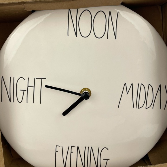 Rae Dunn Clock - Picture 2 of 3